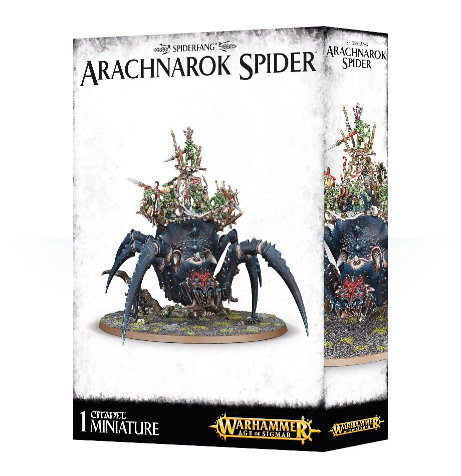 Arachnarok Spider With Spiderfang Warparty / With Flinger / Webspinner Shaman/ Skitterstrand Arachnarok