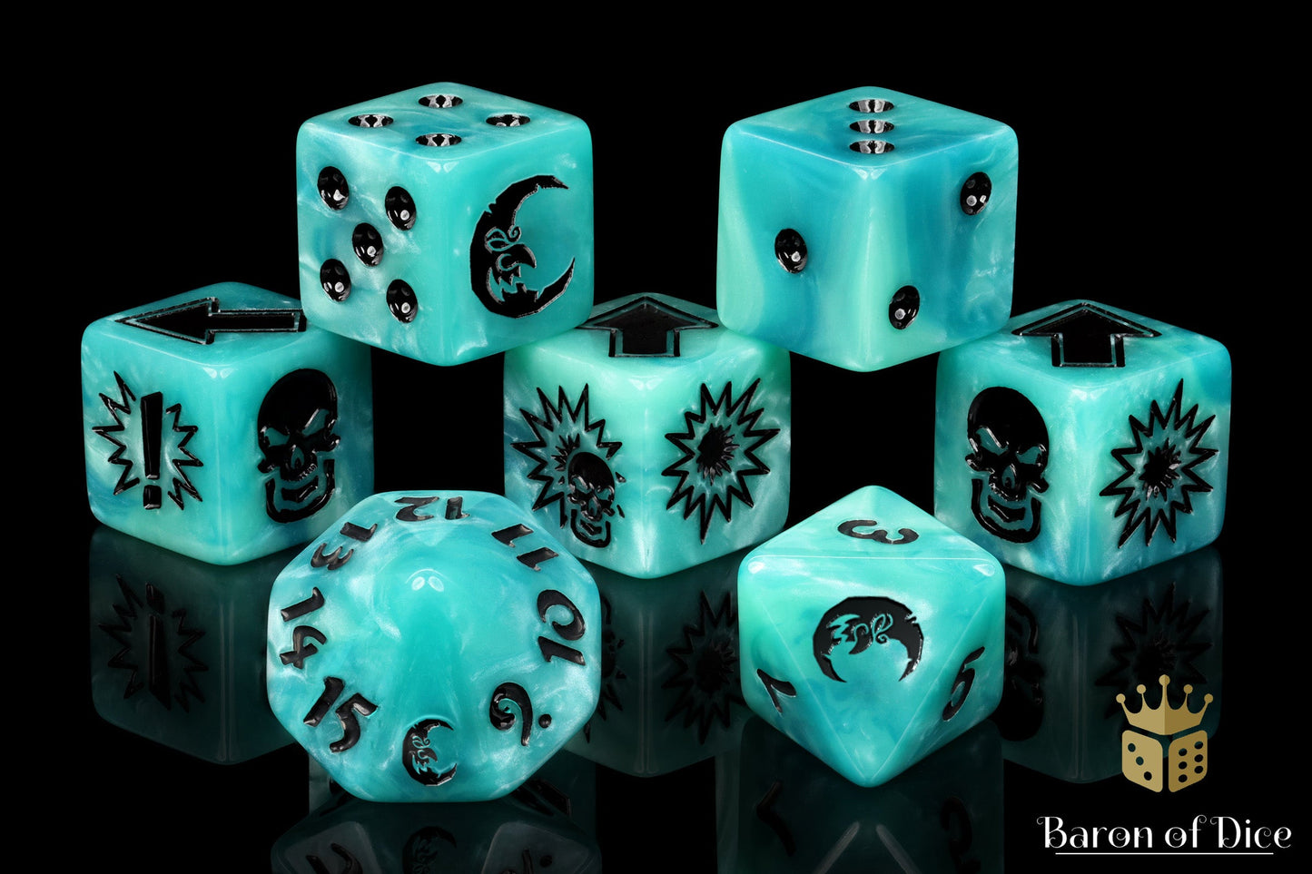 Ethereal Blue, Football Dice Sets