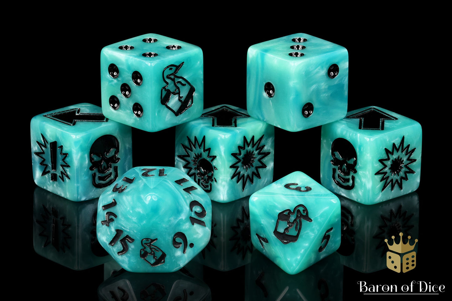 Ethereal Blue, Football Dice Sets