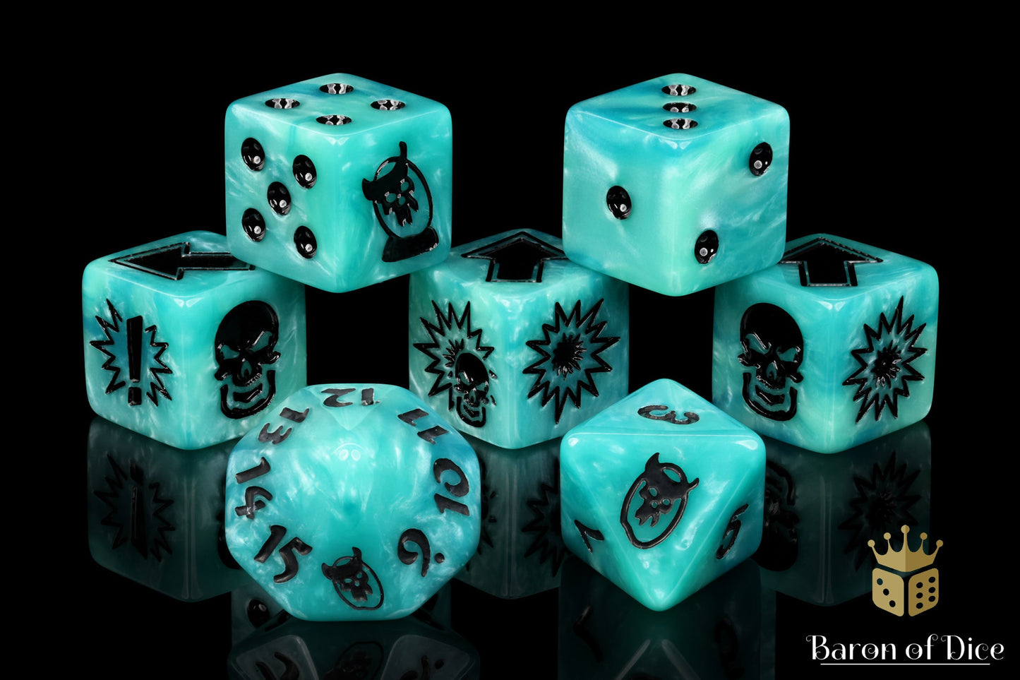 Ethereal Blue, Football Dice Sets