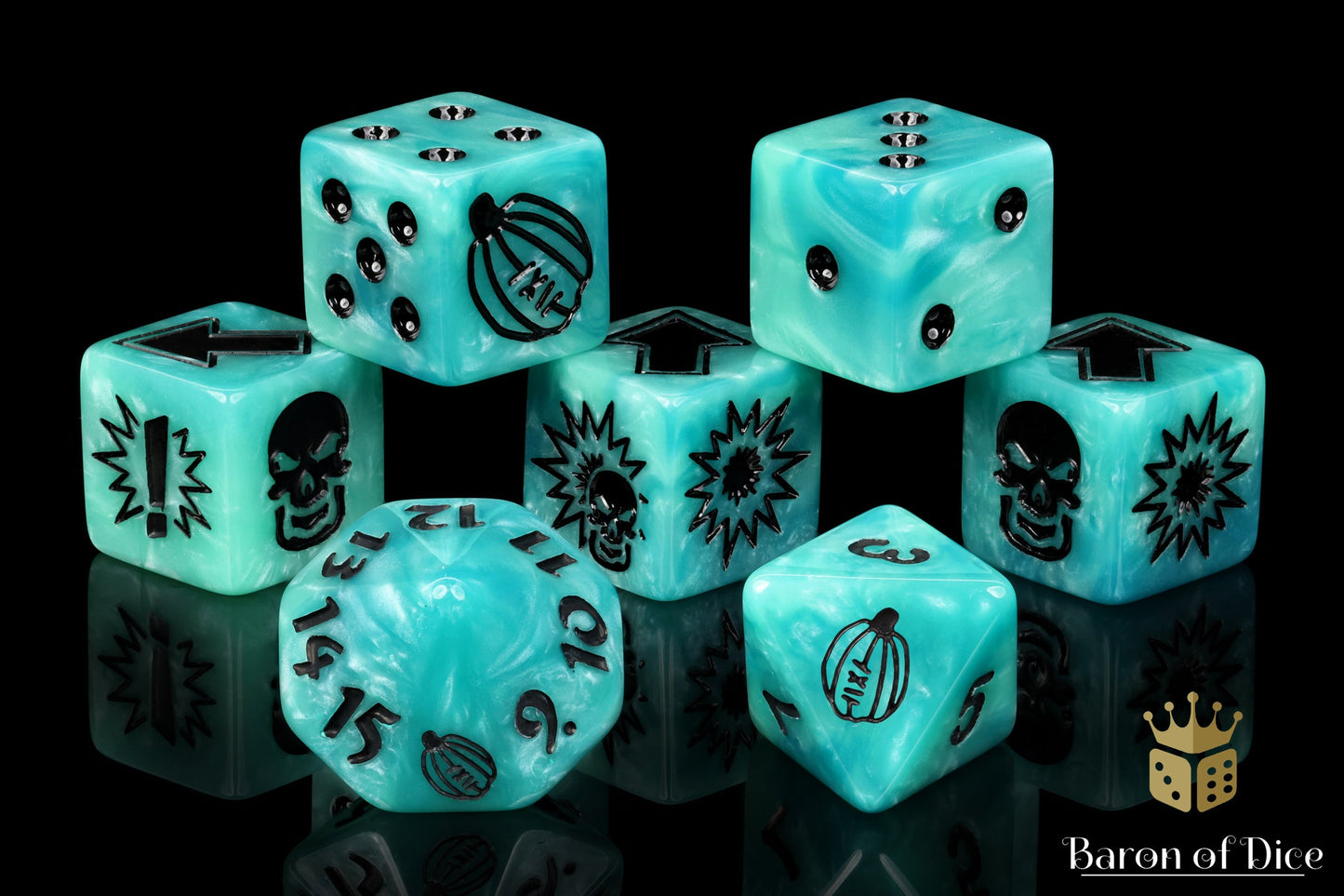 Ethereal Blue, Football Dice Sets