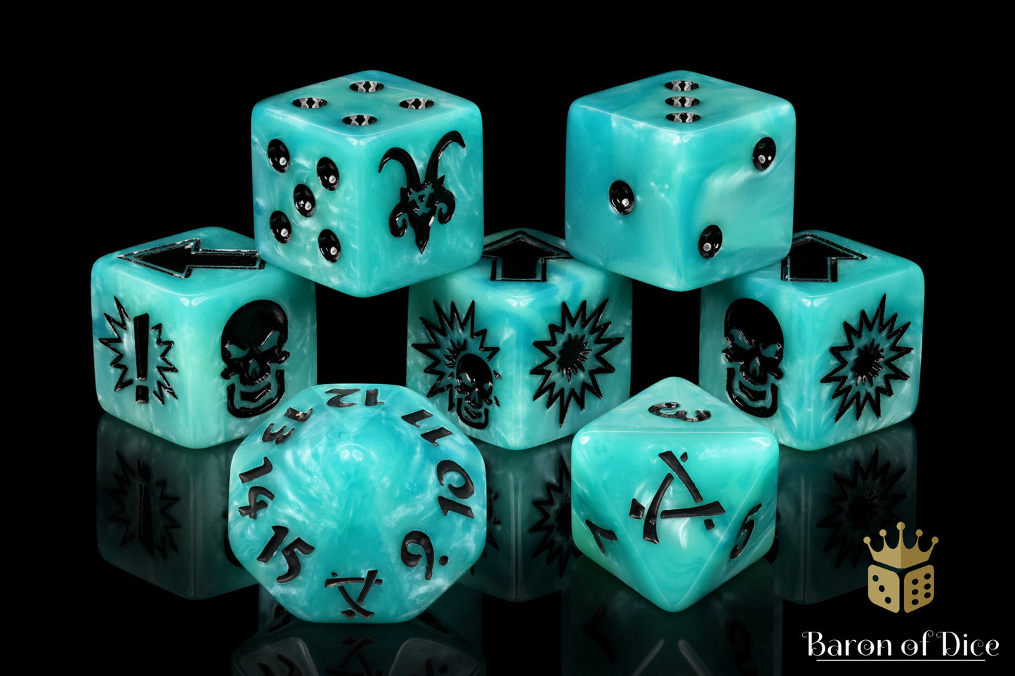 Ethereal Blue, Football Dice Sets