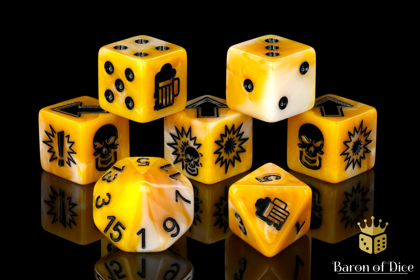 Gold, Football Dice Sets