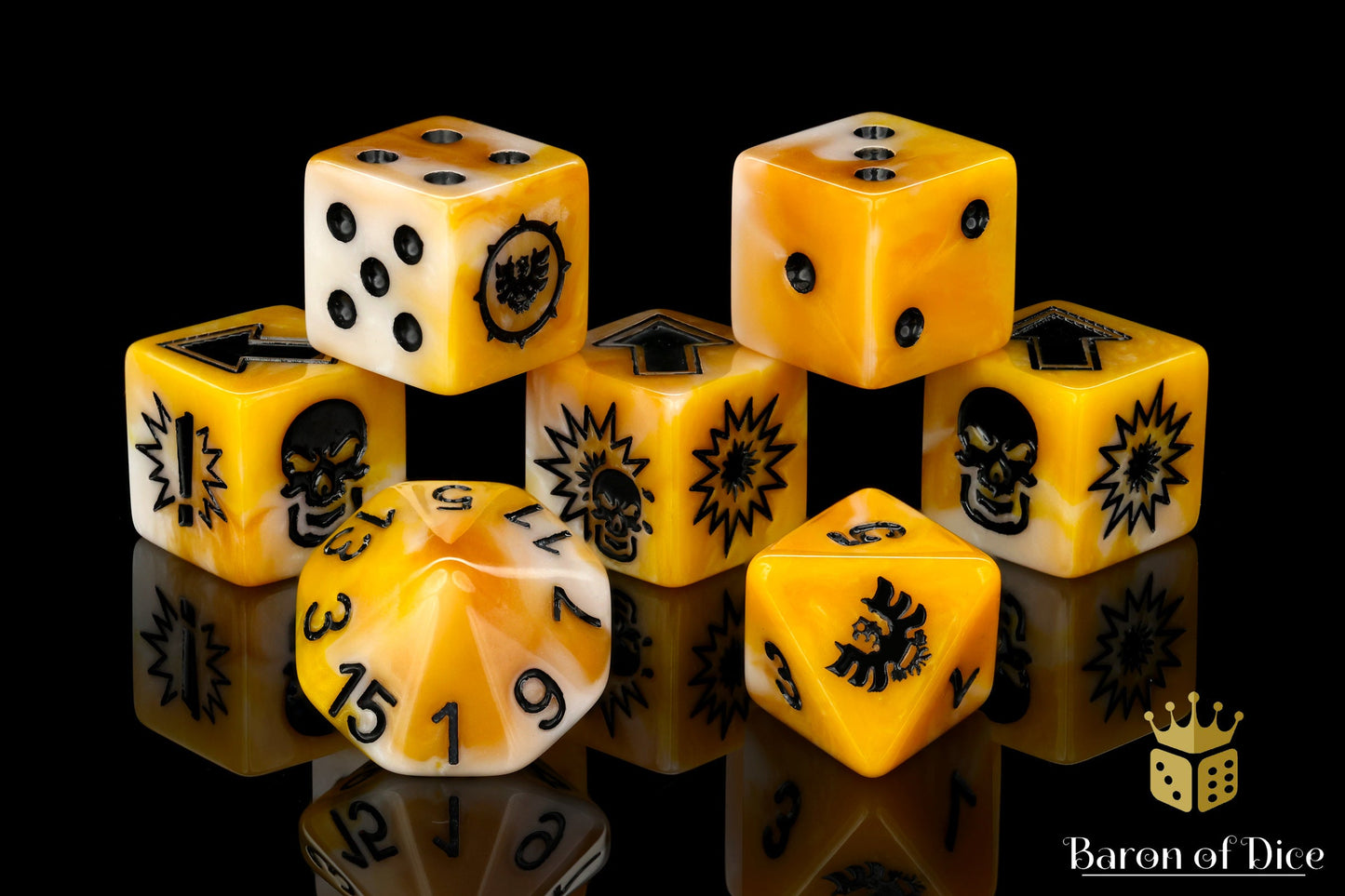 Gold, Football Dice Sets