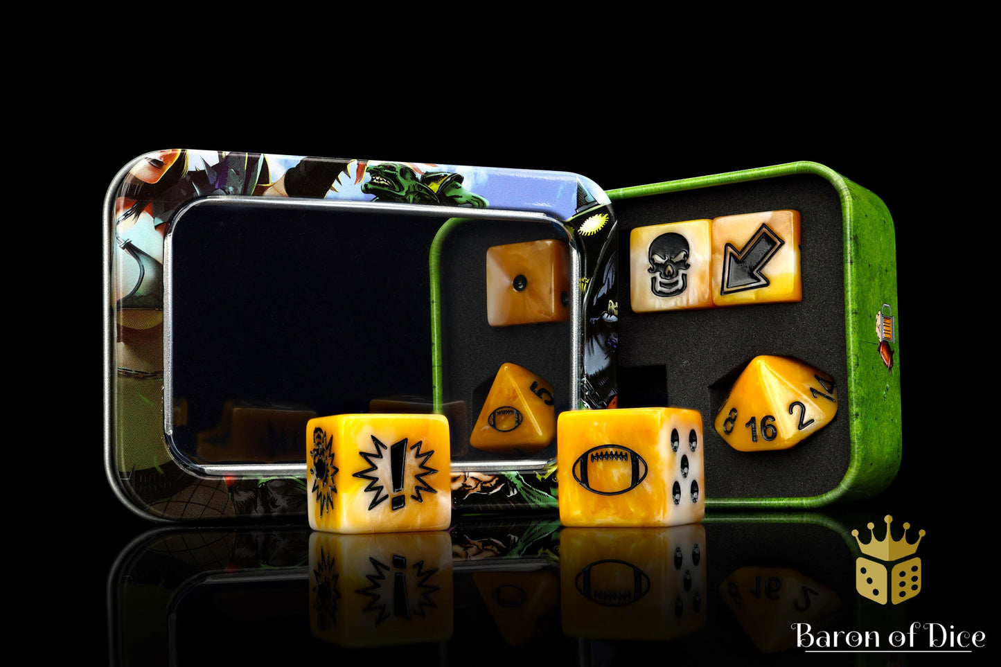 Gold, Football Dice Sets