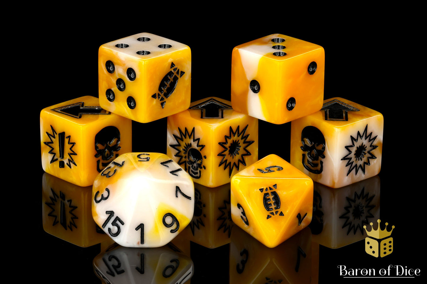 Gold, Football Dice Sets