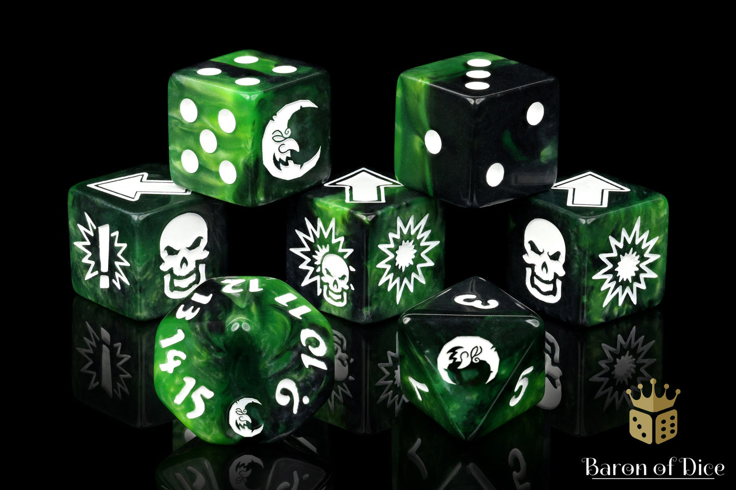 Warp Green, Football Dice Sets