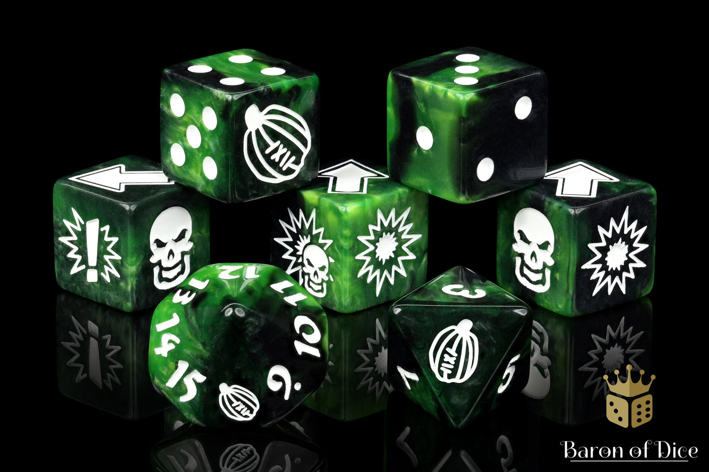 Warp Green, Football Dice Sets