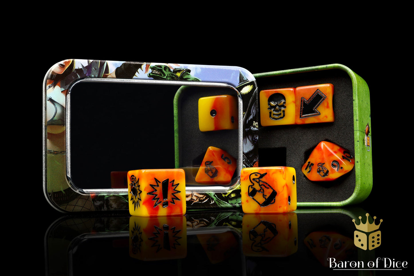 Orange Fire, Football Dice Sets