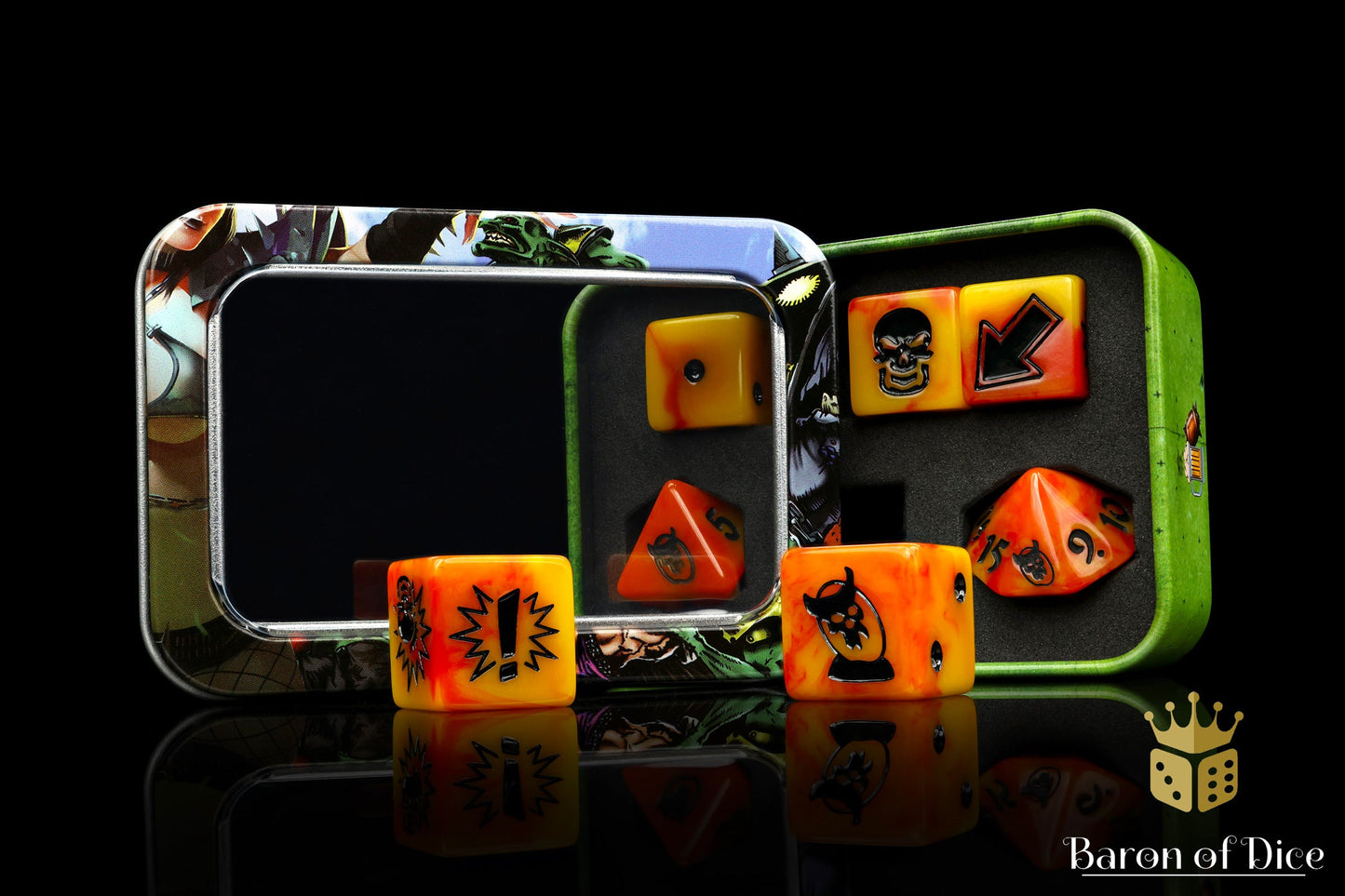 Orange Fire, Football Dice Sets