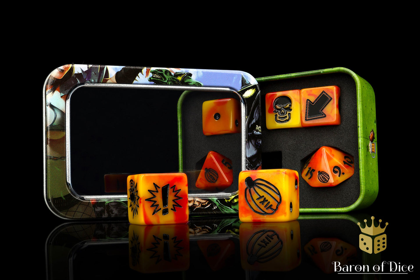 Orange Fire, Football Dice Sets