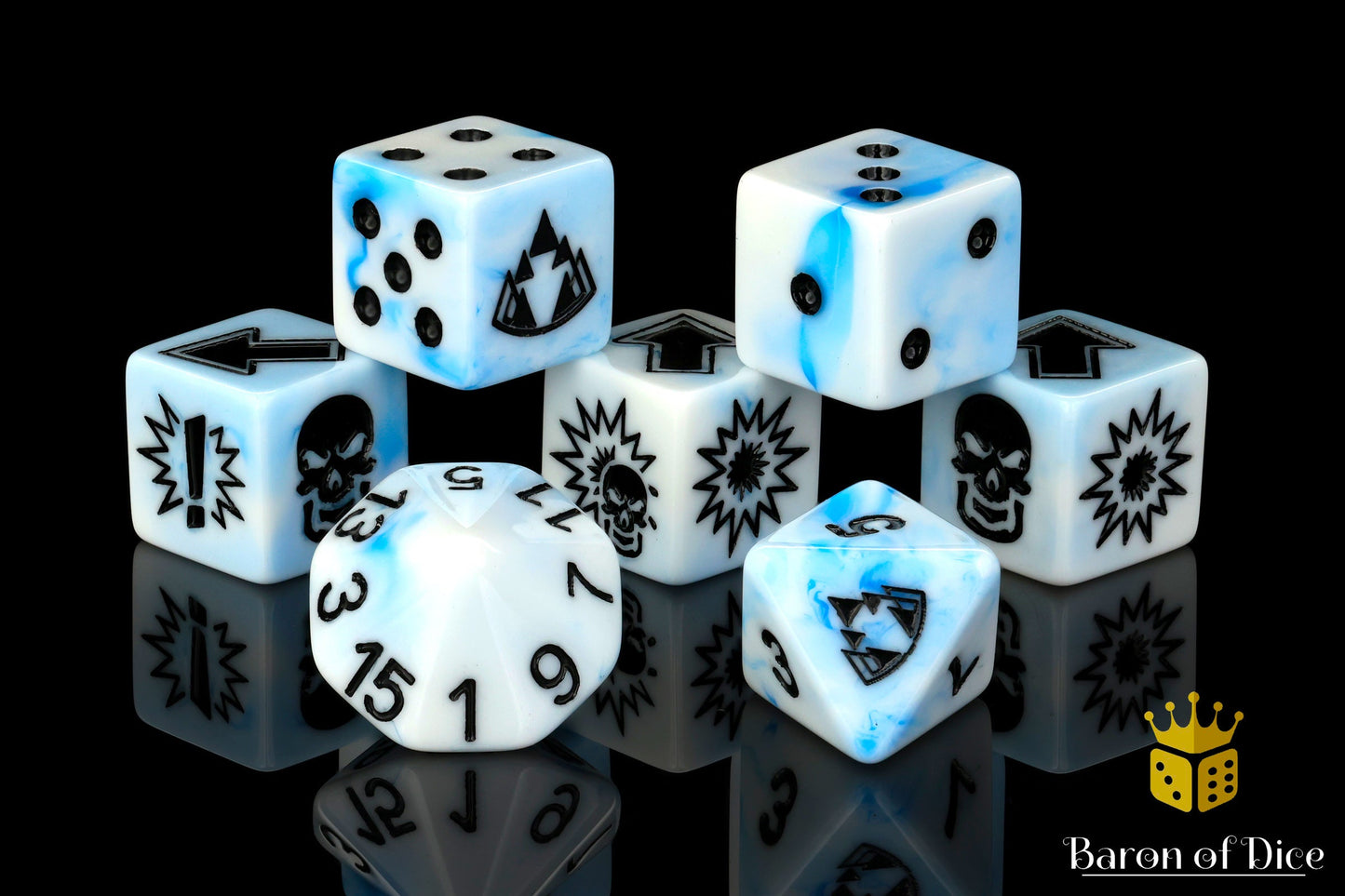 White Ice, Football Dice Sets