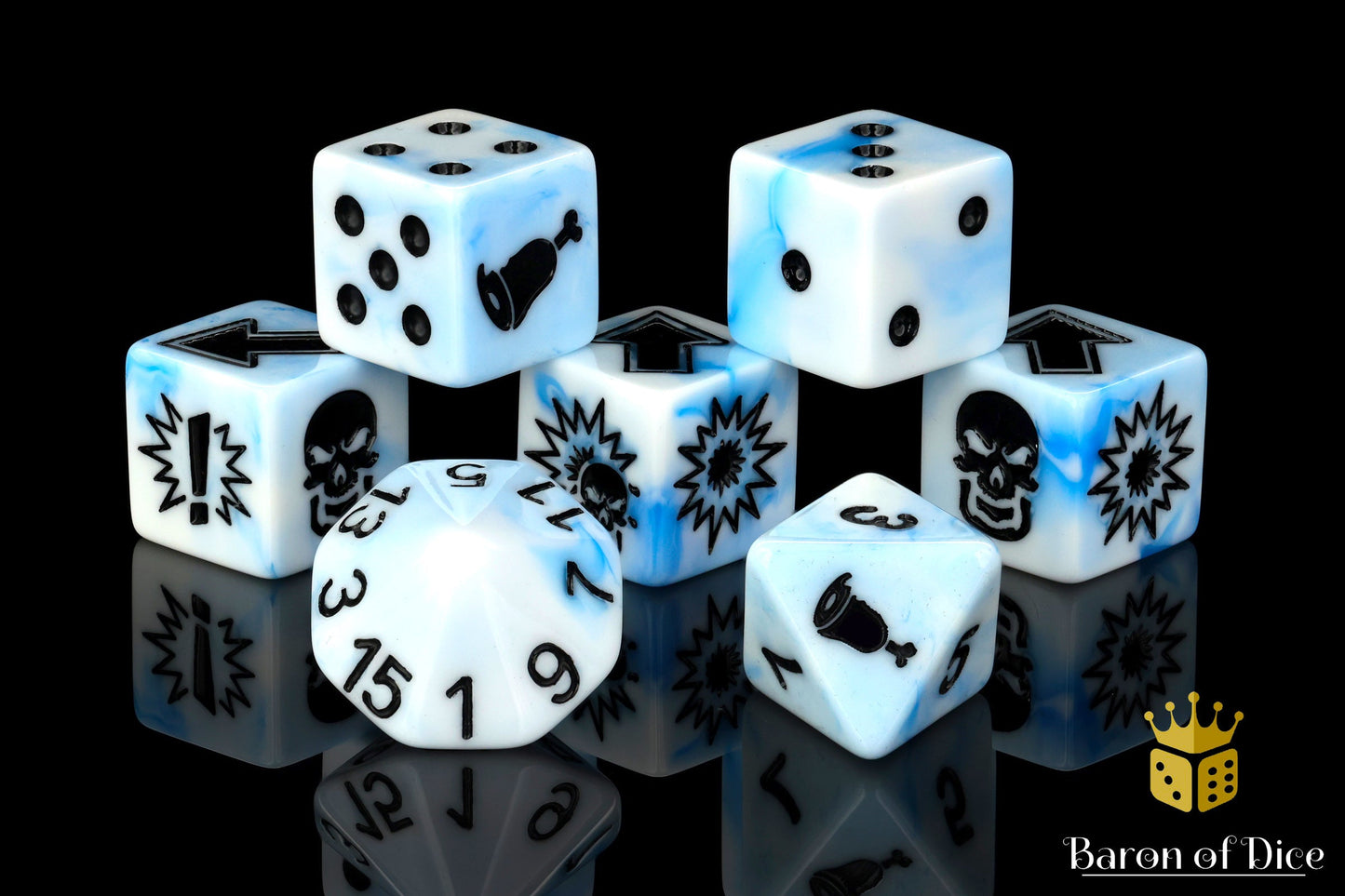 White Ice, Football Dice Sets