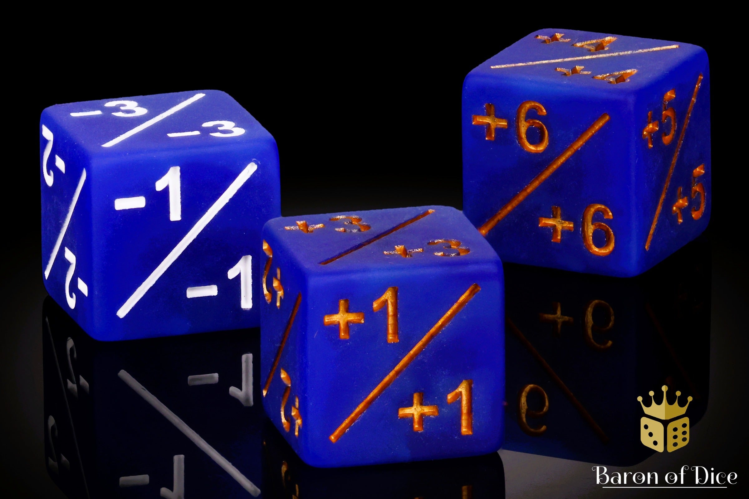 +1/ -1 Counters - Matte Blue - Set of 10 – Chaos Legion Gaming