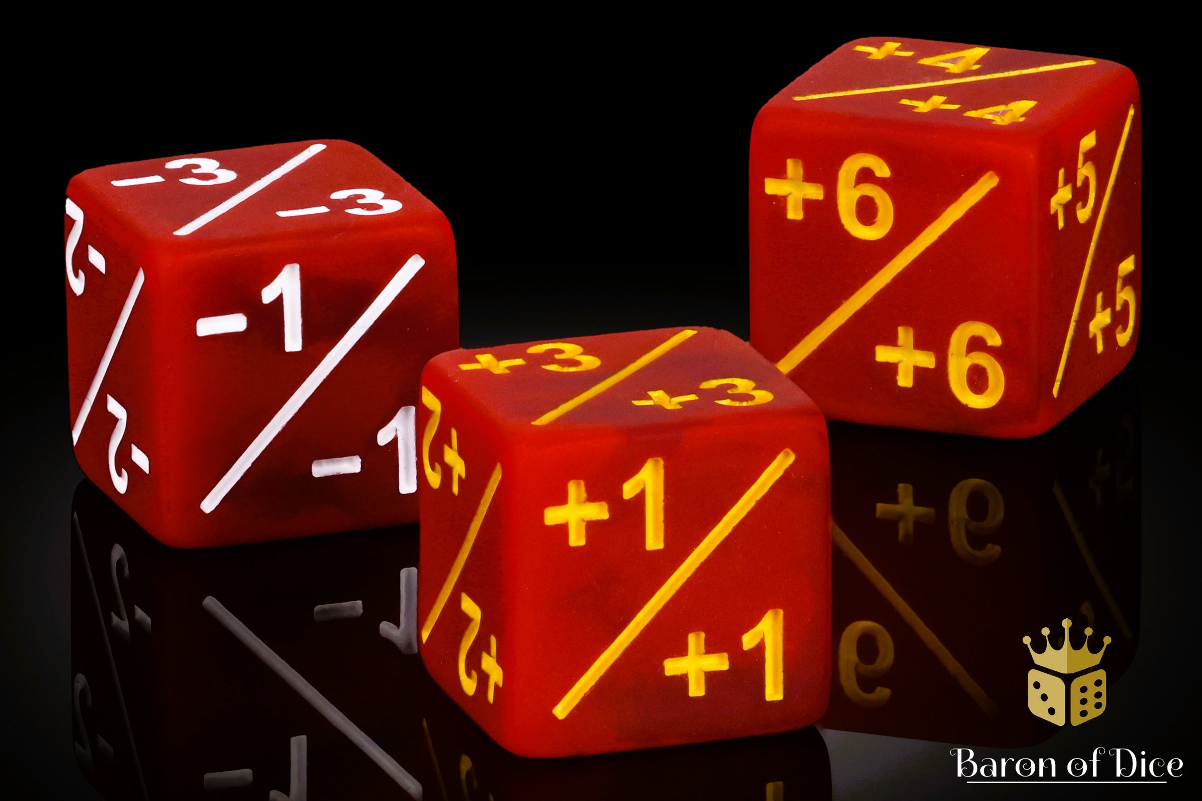 +1/ -1 Counters - Matte Red - Set of 10 – Chaos Legion Gaming