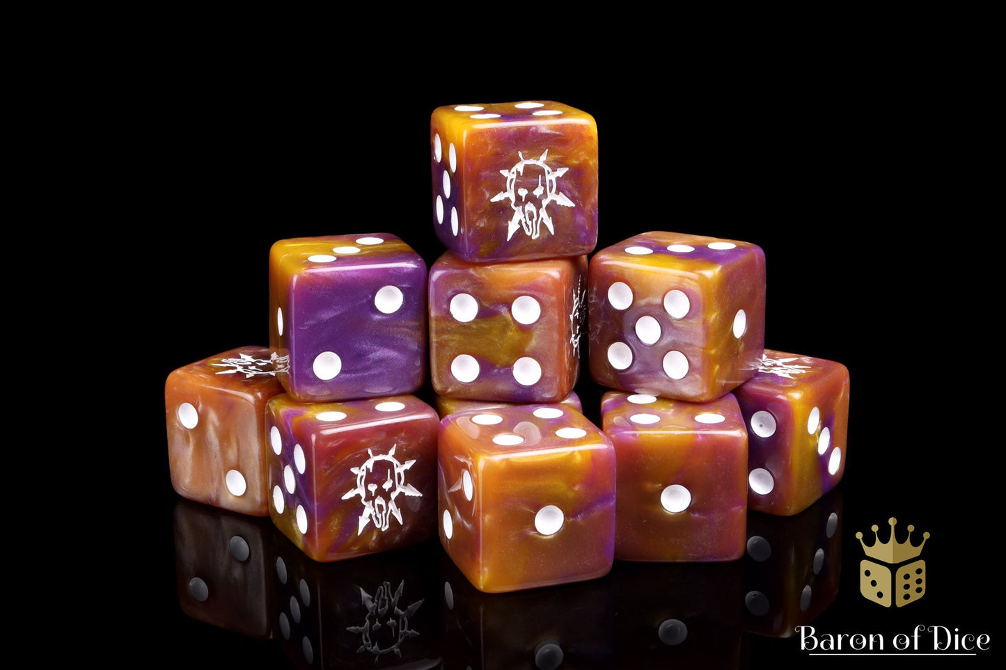 Tainted Knight, Purple 16Mm Dice