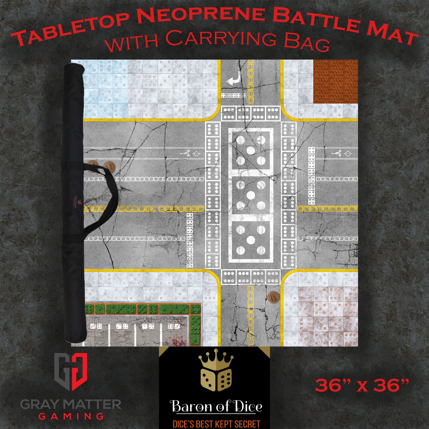 Baron Exclusive Battle Mat, 36" X 36"