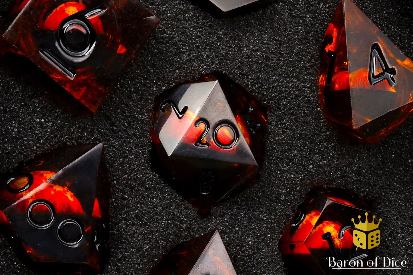 Evil Eye Sharp Edge Rpg Dice Set - 7 Pieces