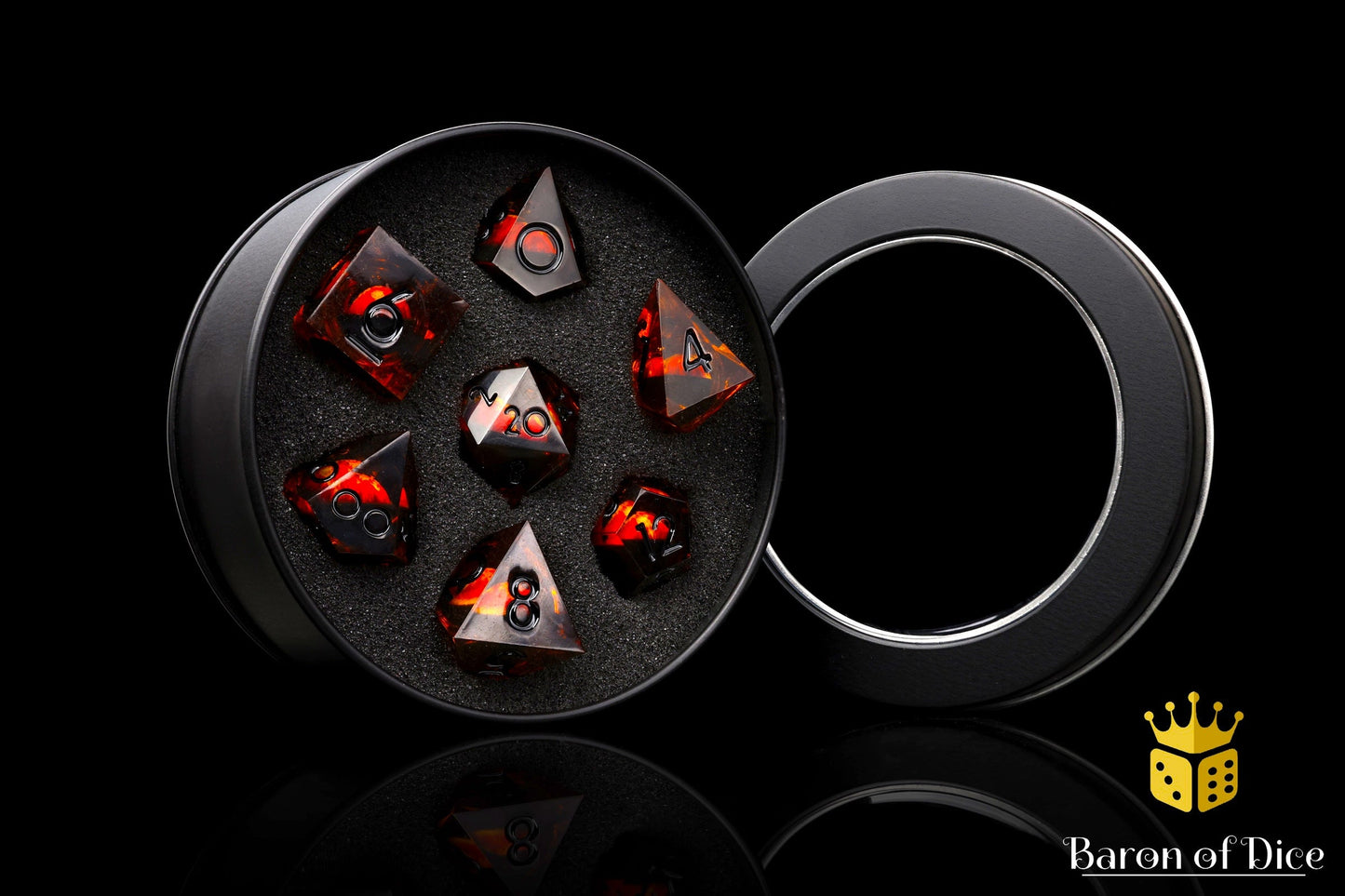 Evil Eye Sharp Edge Rpg Dice Set - 7 Pieces