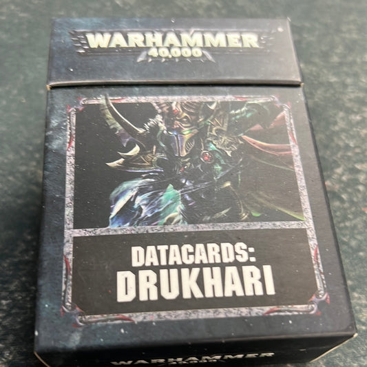 Datacards Drukhari, used