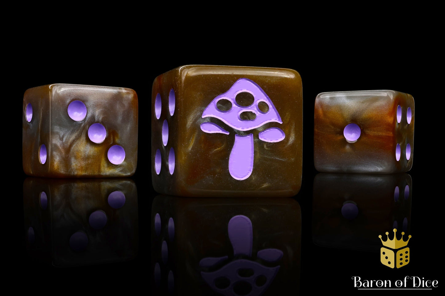 Shroom' Purple 16Mm Dice