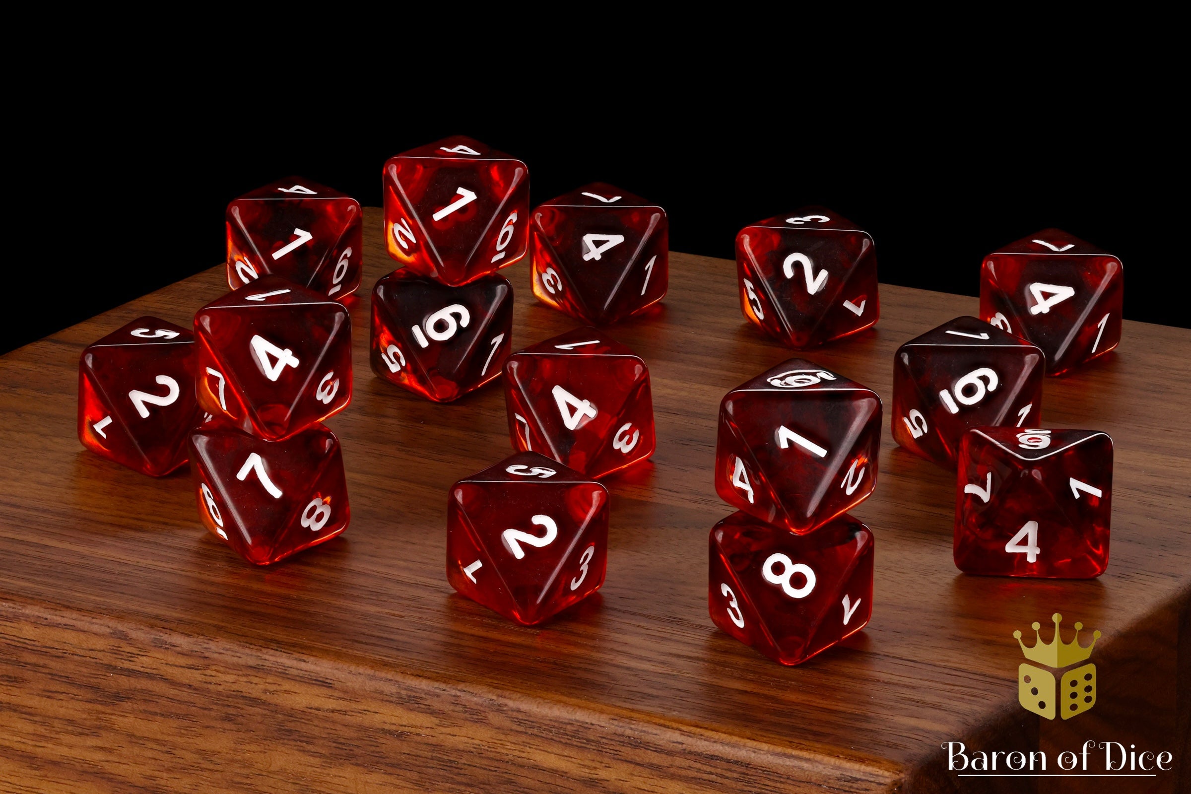 Translucent Blood D8 Dice – Chaos Legion Gaming