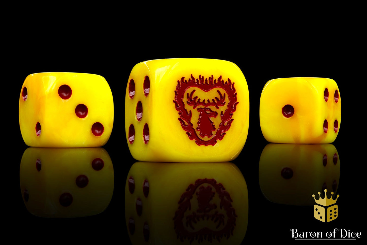 Stag On Fire 16Mm Dice