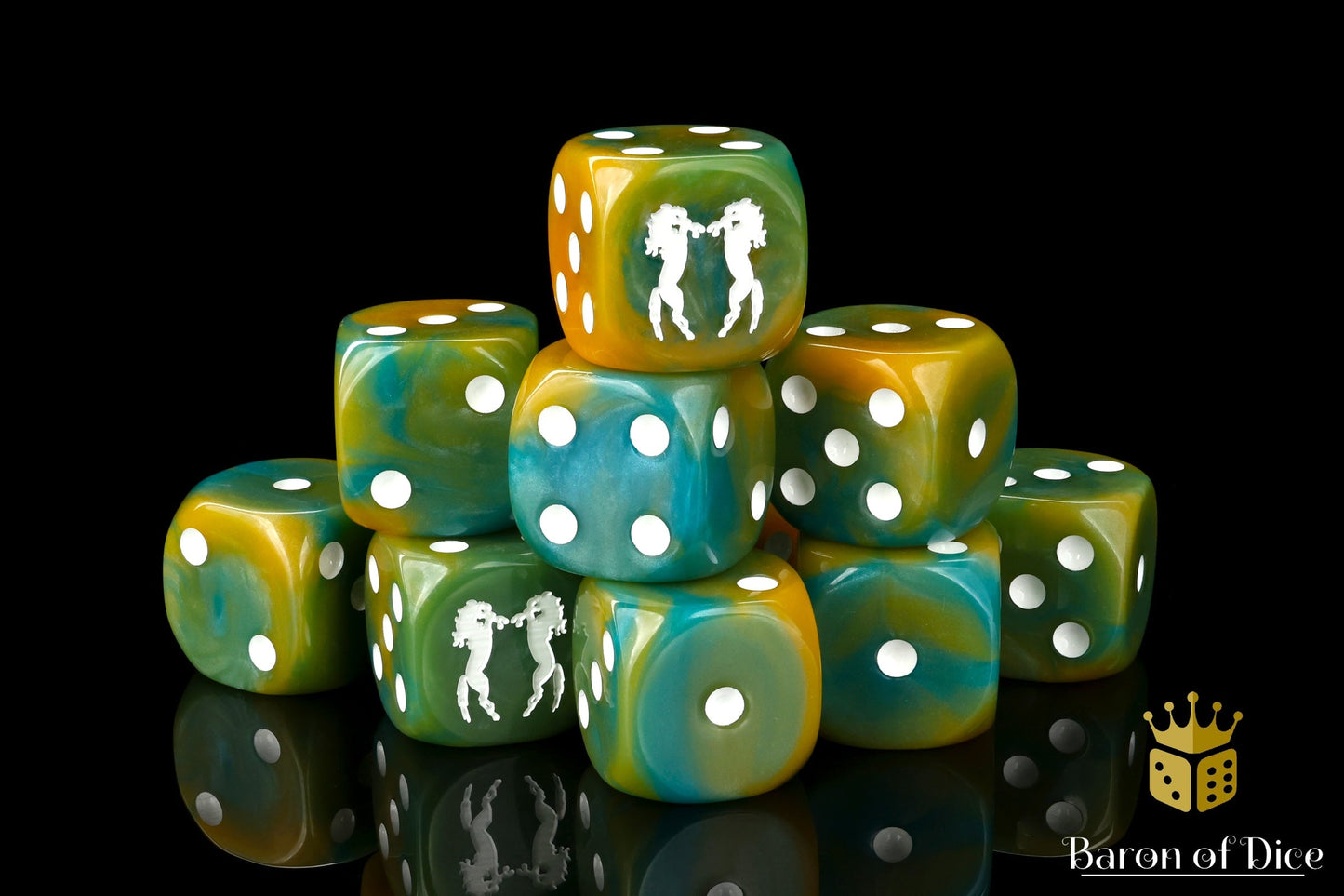 Fighting Horses 16Mm Dice