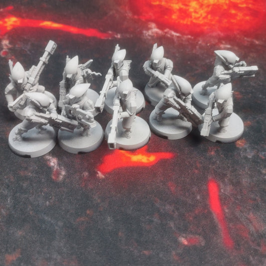 Tau Fire Warriors Strike Team Preowned