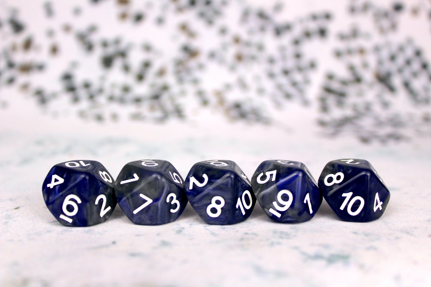 Counter - Blue And Silver D10