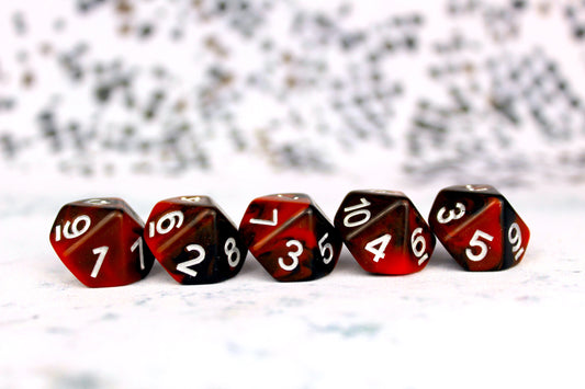 Counter - Red And Black D10