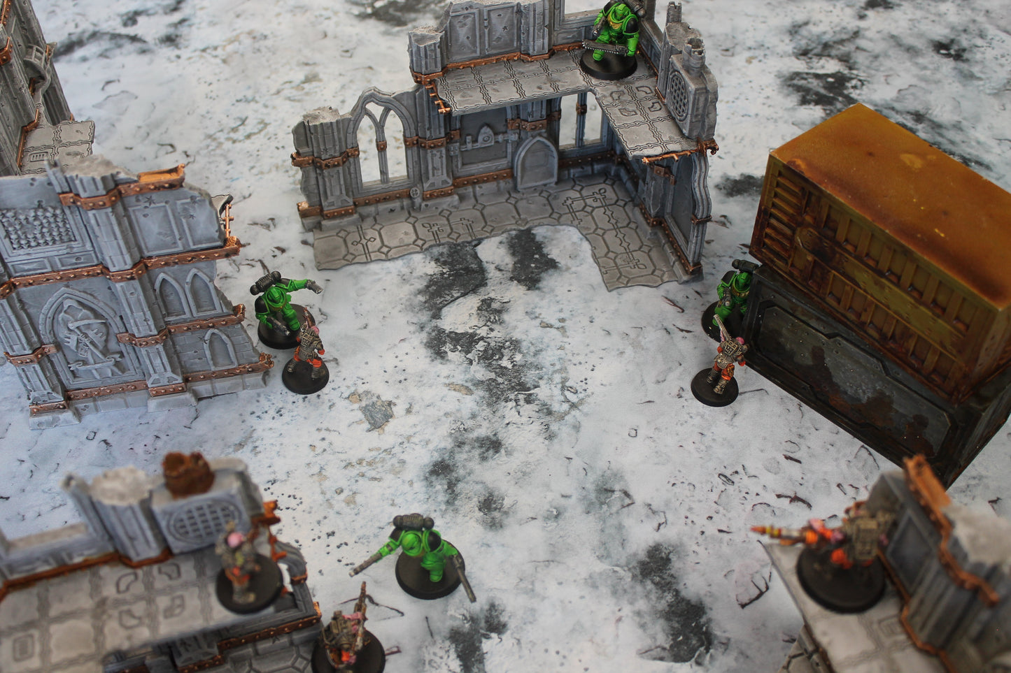 Snowy Tundra - Neoprene Battle Mat - Baron of Dice