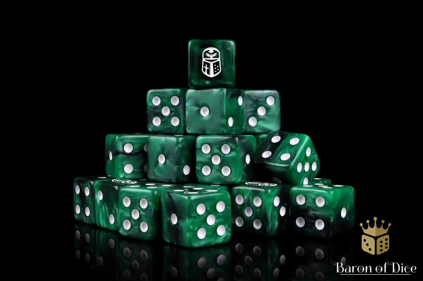 Imperial Helm 16Mm Dice - Green