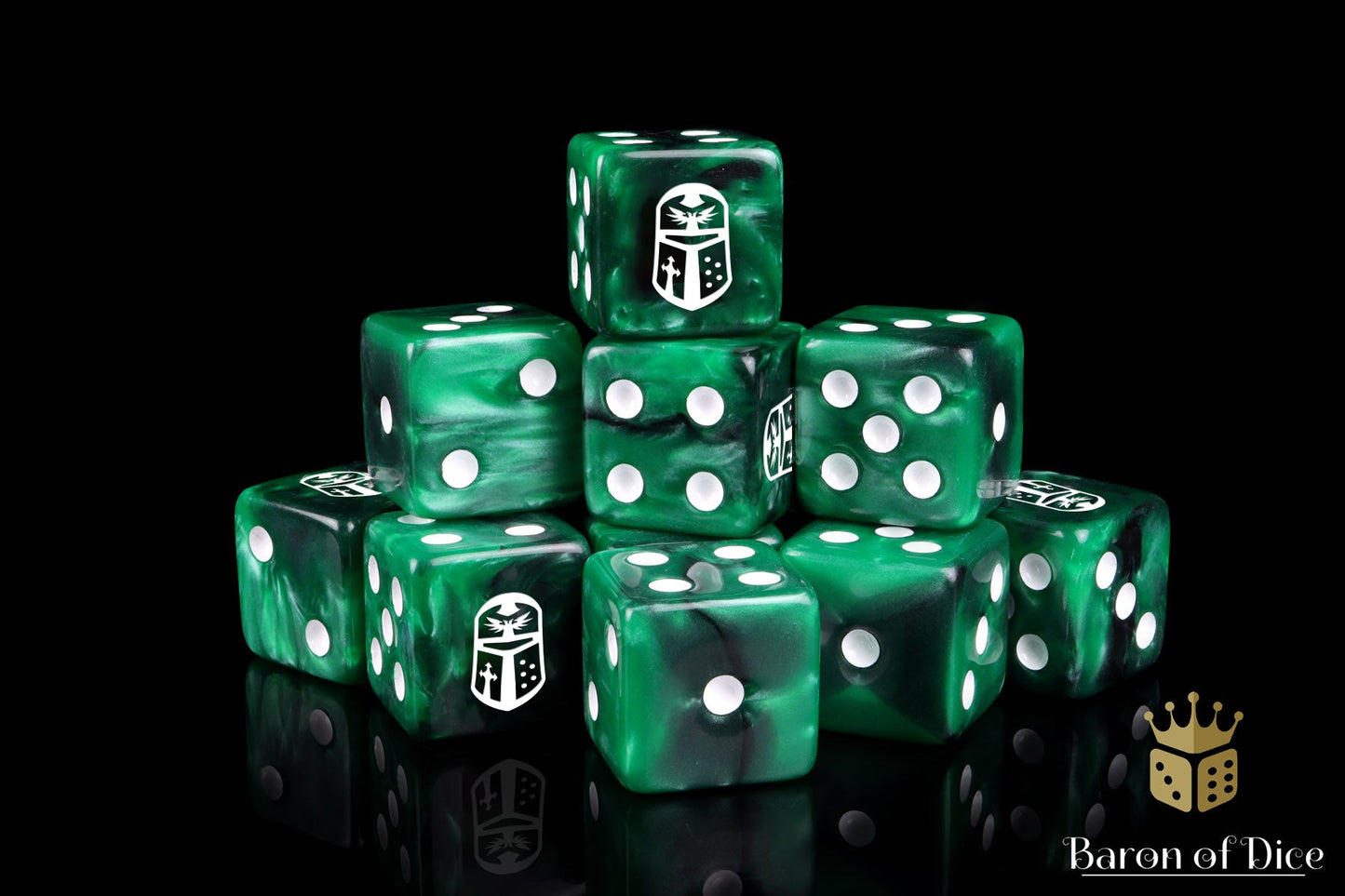 Imperial Helm 16Mm Dice - Green