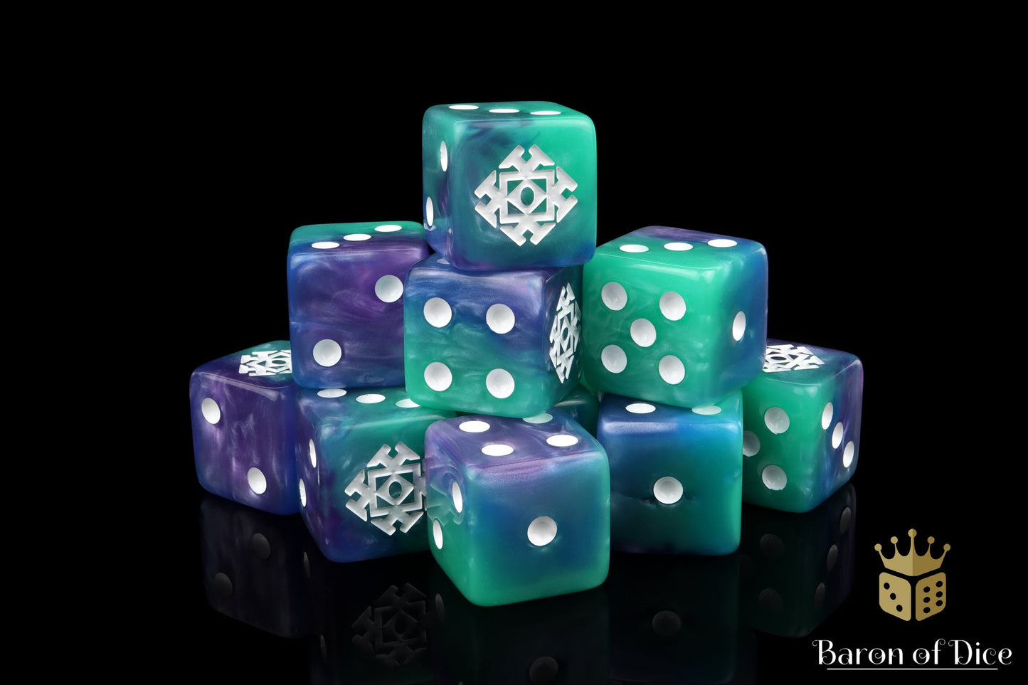 Mountain Treasure, Square 16Mm Dice