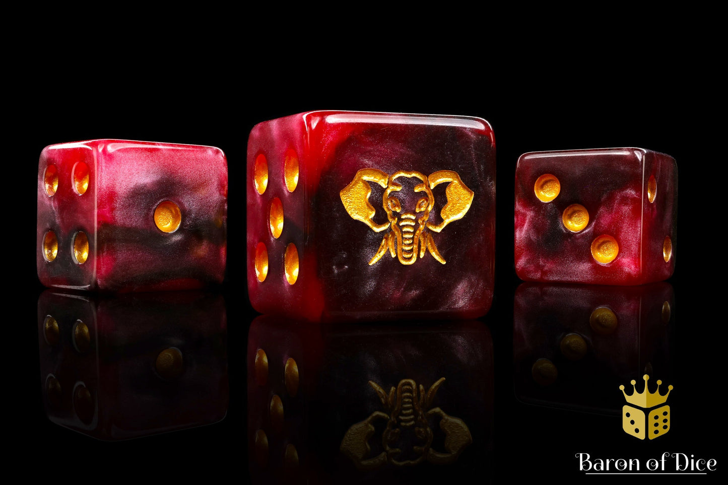 Four-Tusked Elephant, Square 16Mm Dice