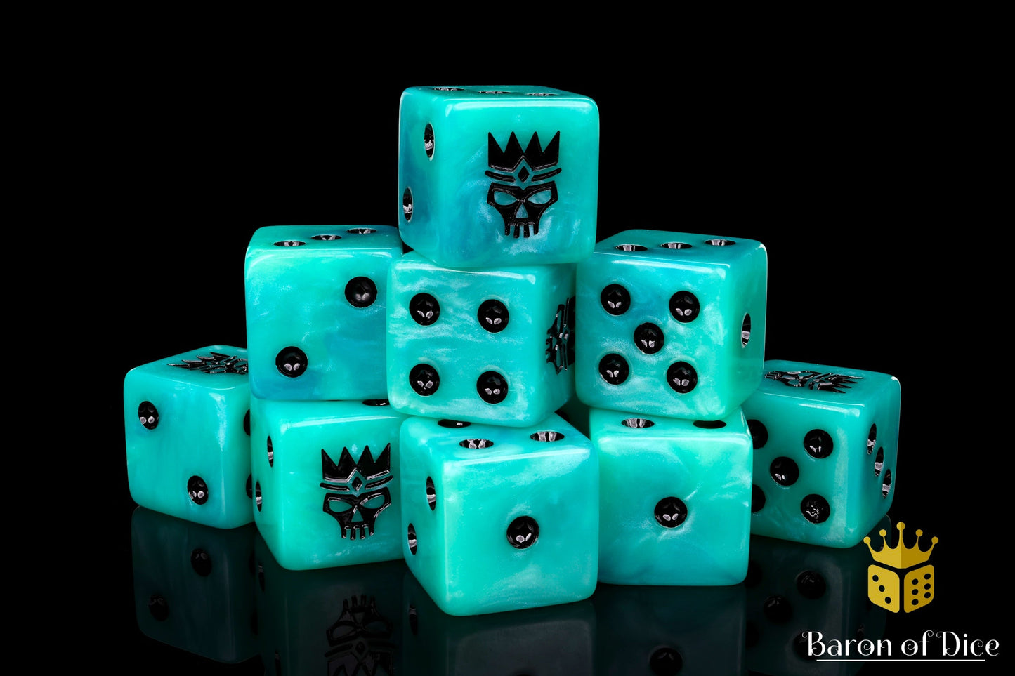 Royal Ghost, Square 16Mm Dice