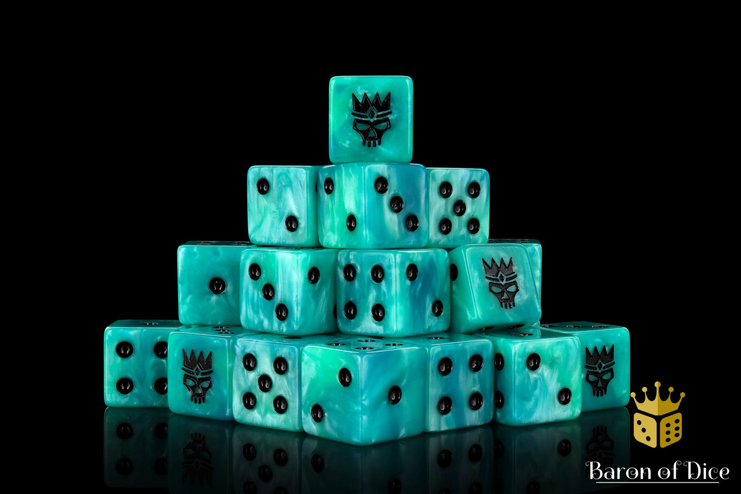 Royal Ghost, Square 16Mm Dice