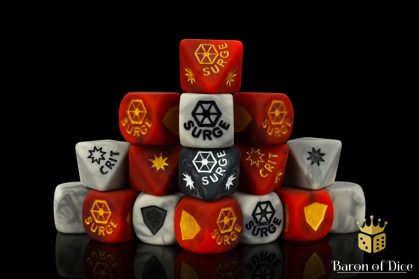 Matte Finish, Confederacy, Dice Set