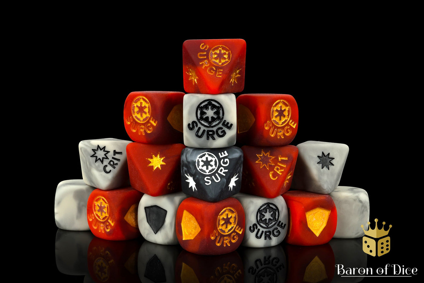 Matte Finish, Autocratic Empire, Dice Set