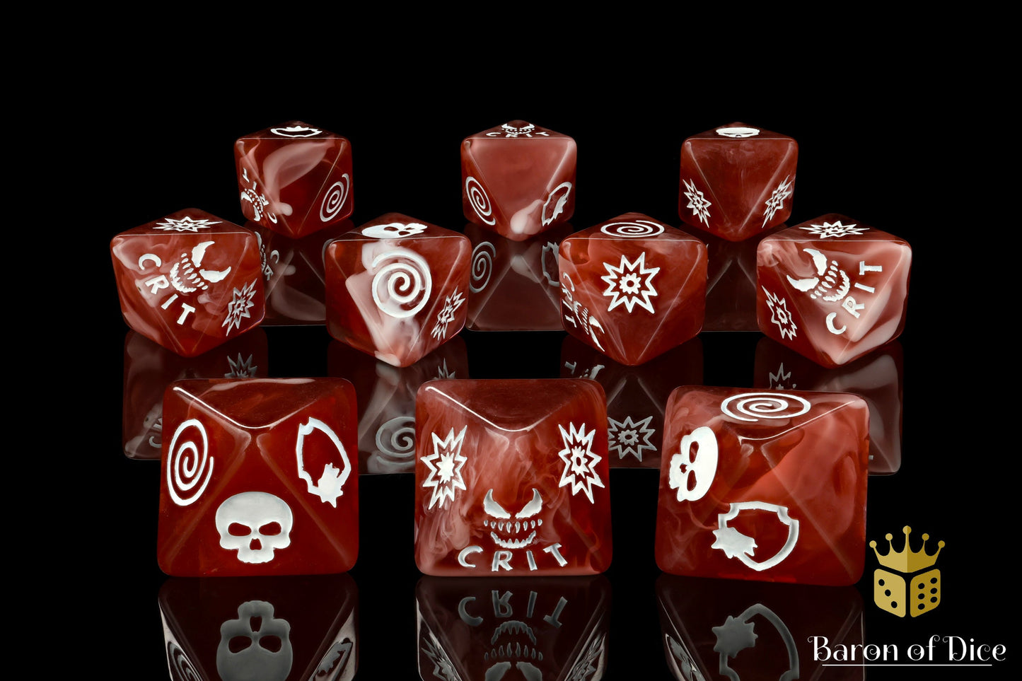 Bloody Symbiote Dark D8 Dice Set