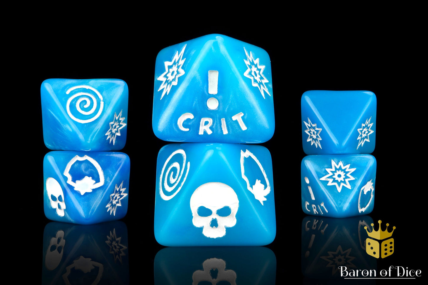 Generic Blue D8 Dice Set