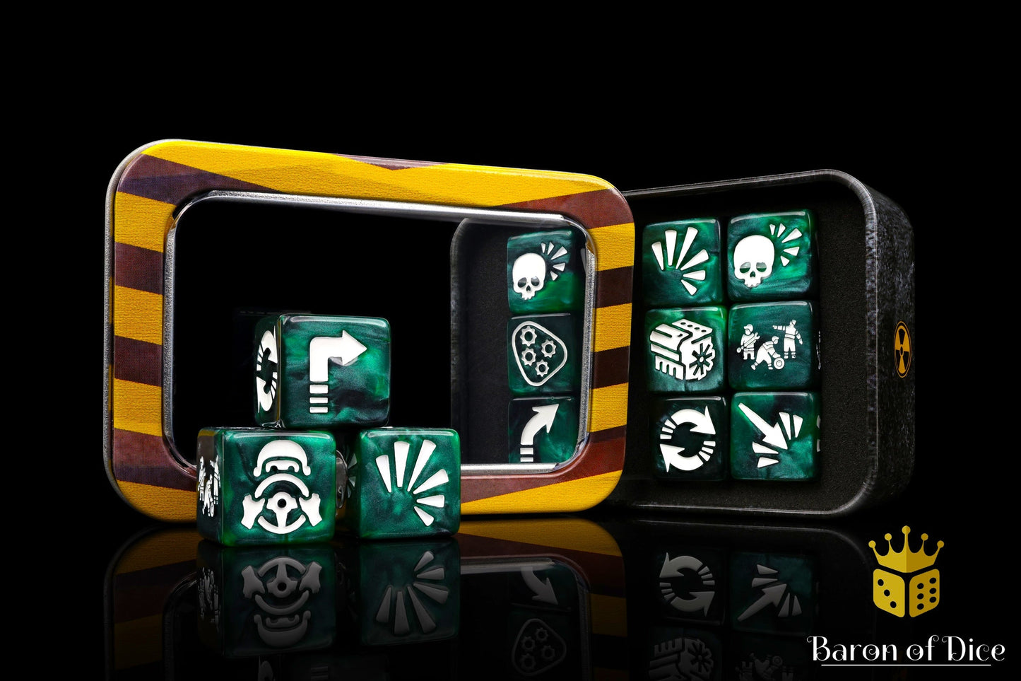 Green, Vehicle Damage, Dice Set