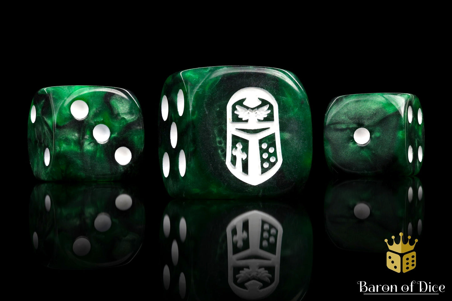 Imperial Helm 16Mm Dice - Green