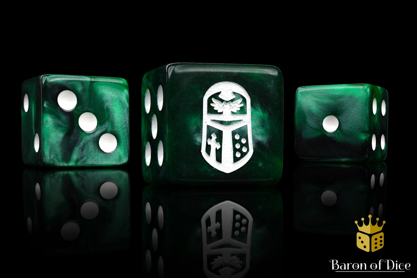 Imperial Helm 16Mm Dice - Green