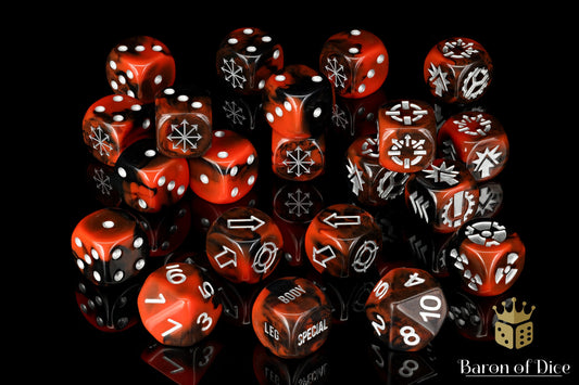 Chaos Red, Titan Dice Set