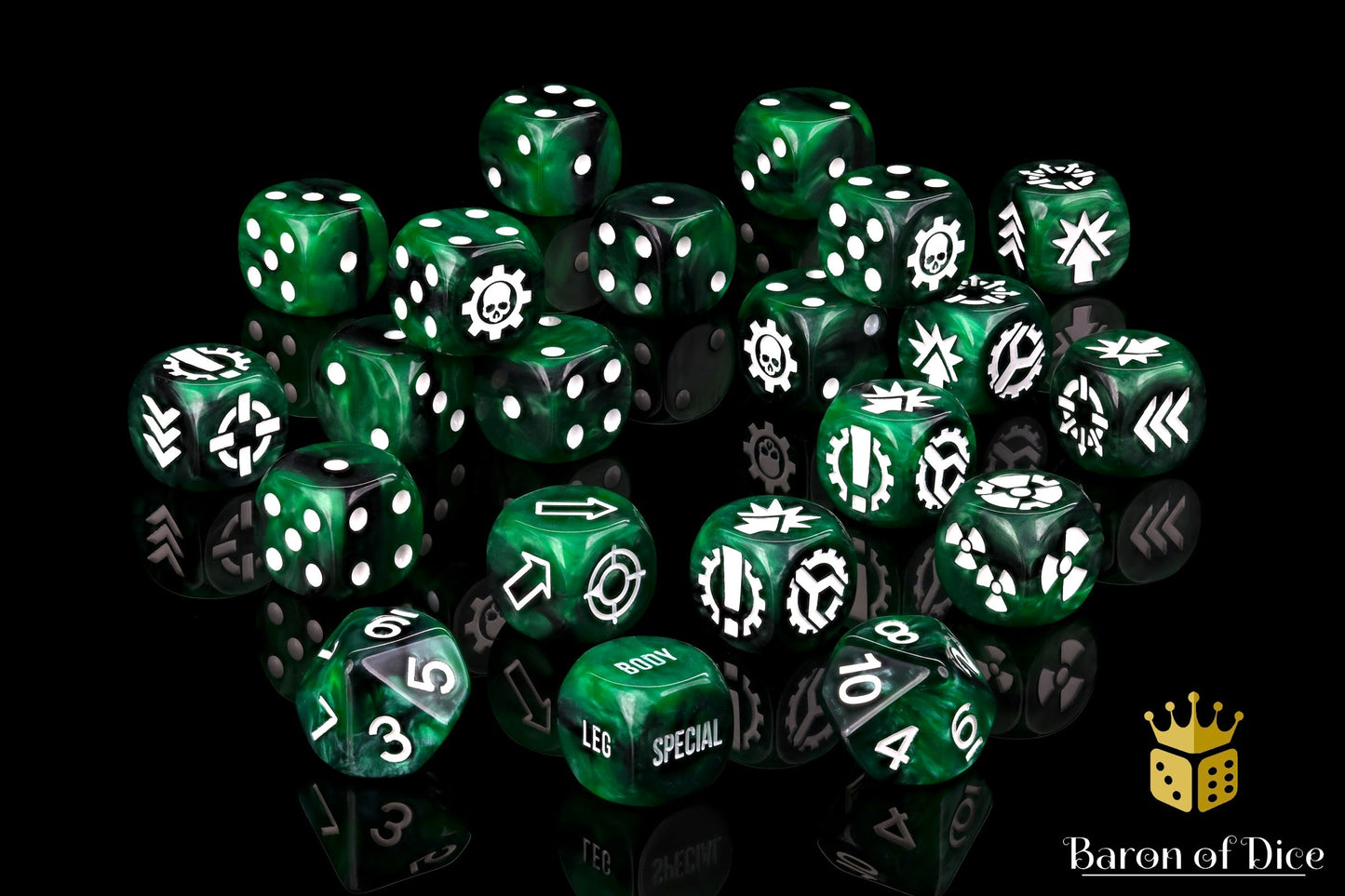 Green Titan Dice Set