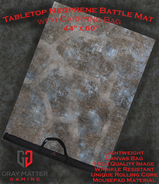 Urban Ruins - Neoprene Battle Mat - Baron of Dice