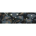 CHX25828	D6 12mm Opaque Black/Gold