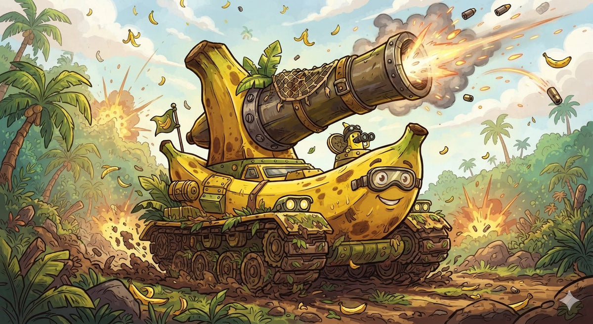 Gift Card: Banana tank with the Big Banana Cannon